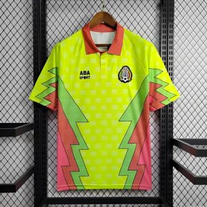1995 Retro Mexico CAMPOS 9 Home Yellow Jersey