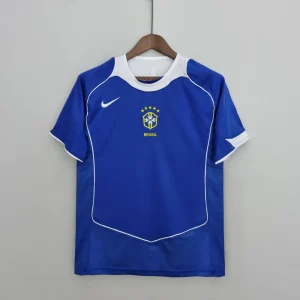 2004 Retro Brazil Soccer Jersey away