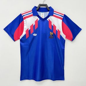 1990 Retro France Home World Cup Football Jersey 1:1 Thai Quality