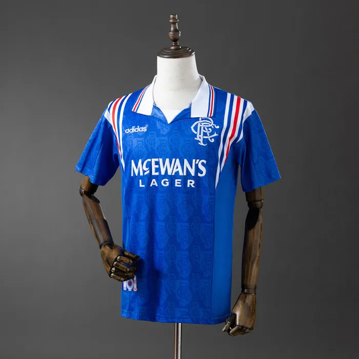 Retro 96-97 Rangers home soccer jersey