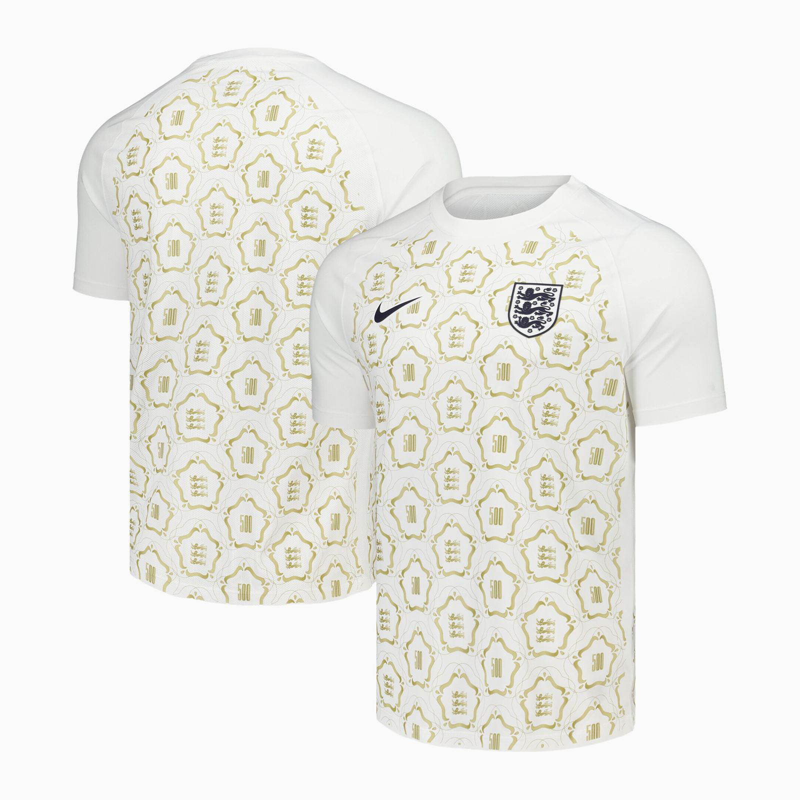 2026 England Lionesses '500th Game' Pre-Match Kit - White