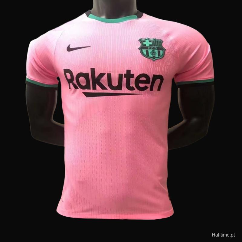 21/22 Retro Barcelona Third Pink Football Shirt 1:1 Thai Quality