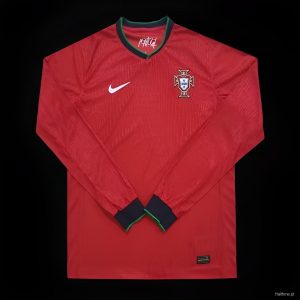 2024 Long Sleeve Portugal Home Football Shirt 1:1 Thai Quality