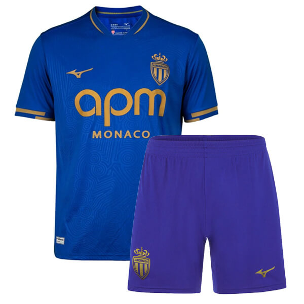 Kids 25/26 Monaco Away Football Jersey 1:1 Thai quality