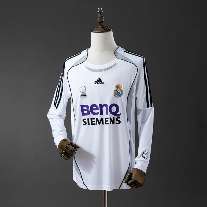 Retro Real Madrid 2006-07 Home Long Sleeves