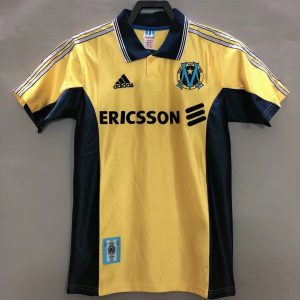1998/1999 Retro Marseille Away Gold Football Jersey 1:1 Thai Quality