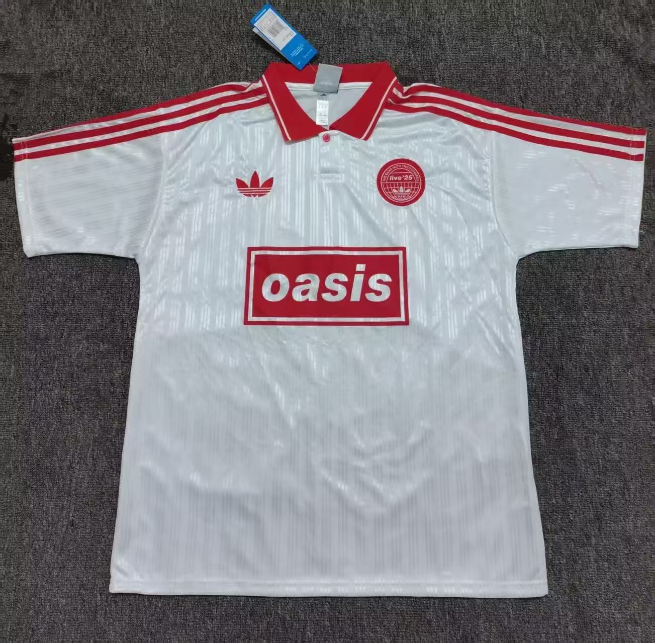 (S-4XL)2025 Oasis Tour Jacquard Red Jersey