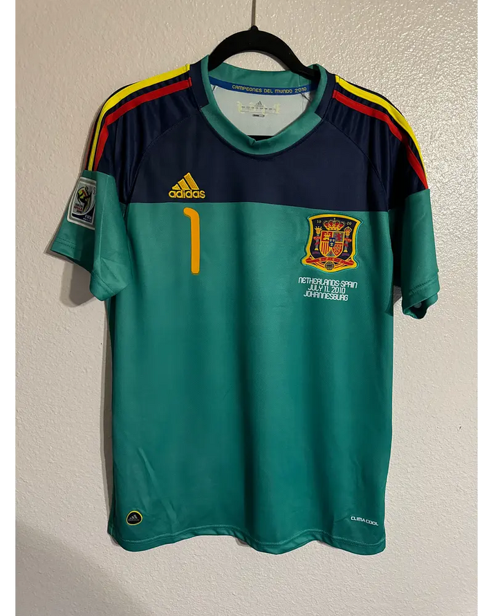 Iker Casillas Spain 2010 World Cup Final Retro Jersey Trikot Camiseta Maillot