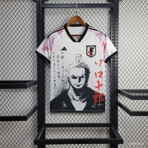 2022 Japan Away White Otaku Zoro Roronoa Jersey 1:1 Thai Quality